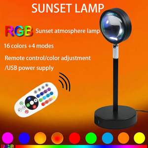 โคมไฟฉายภาพพระอาทิตย์ตกแบบขายส่ง หมุนได้ 180 องศา ชาร์จผ่าน USB โปรเจคเตอร์ LED โมเดิร์น ทำจากอะลูมิเนียม สำหรับใช้ในโรงแรม - Product Image 5