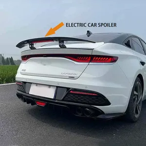 High Quality Intelligent Spoiler Carbon Fiber ABS Car Rear Trunk Tail Boot Spoiler Wing For Nissan Tiida 2010-2022