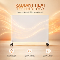 Calentador Eléctrico Inteligente WiFi de 450W, Panel Infrarrojo, Calentador Radiante Portátil de Pared, Calefacción Energéticamente Eficiente para el Hogar y la Oficina