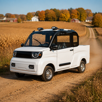 Camionnette électrique à quatre roues à double usage, mini camionnette électrique entièrement fermée, nouvelle énergie, véhicule électrique, camionnette de livraison à quatre roues