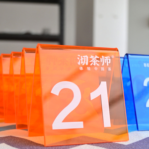 Acrylic Máy tính để bàn số tấm Máy tính để bàn bảng thiết lập quảng cáo dấu hiệu Thanh Nhà hàng a-loại số ghế - Product Image 3