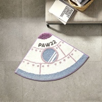 Tapis personnalisé en forme de fusée, tufté à la machine, doux et moelleux, tapis spatial antidérapant pour chambre d'enfant garçon, décoration spatiale