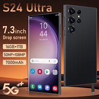 Teléfono Inteligente Android S24 Ultra 5G Original 2024, Teléfono para Juegos con 16+1TB, Pantalla HD de 7.3 Pulgadas y Cámara Trasera de 108MP