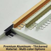 Revêtement de sol décoratif en alliage d'aluminium moderne de 0,8 mm d'épaisseur, motif arête de poisson, finition anodisée, durable et facile à poser