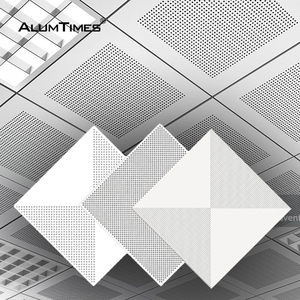 <span class=keywords><strong>Plafond</strong></span> suspendu insonorisant en aluminium thermolaqué de qualité supérieure pour la décoration intérieure des bureaux - Product Image 3