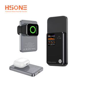 Batería Externa Magnética Ultra Delgada MY15L de Aleación de Aluminio, 5000mAh, Espejo de Vidrio Templado, Pantalla TFT Grande, Carga Inalámbrica Rápida 2 en 1 de 15W - Product Image 6