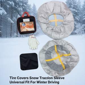 Housses de pneus, manchon de traction pour la neige, ajustement universel pour la conduite hivernale - Product Image 3