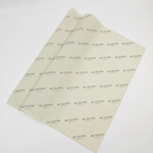 <span class=keywords><strong>Papier</strong></span> de soie <span class=keywords><strong>beige</strong></span> personnalisé avec logo INFFY, 17 g/m², 50 x 70 cm, faible MOQ, recyclable, non couché, pour emballage cadeau et vêtements - Product Image 1