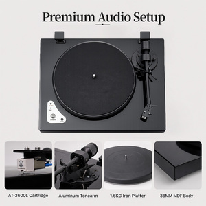 Tocadiscos AT-3600L de Alta Gama, Venta al Por Mayor de Fábrica, OEM/ODM, Acabado en Pintura Piano, Gramófono con Bluetooth, Sonido Hi-Fi, Reproductor de Vinilos LP - Product Image 6