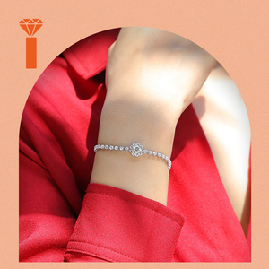 Bracelet Tennis Moissanite Viral 2026 en Argent 925, 0.5ct, Testeur <span class=keywords><strong>de</strong></span> Diamant Inclus, Moissanite VVS D et Zircon Cubique, Bracelet Iced Out - Product Image 5
