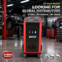 Máquina de Servicio de Aire Acondicionado Totalmente Automática GATmatic GM710A-YF, Recuperación, Recarga y Limpieza de R1234yf, Pantalla LCD, Impresión de Datos, 1.5CFM, 12cc, 1HP, Certificación CE
