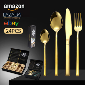 Juego de Cubiertos de Acero Inoxidable Pei Jiale, 24 Piezas, 6 Servicios, Juego de Regalo para Comedor Occidental, Cuchillo, Tenedor y Cuchara Duraderos - Product Image 4