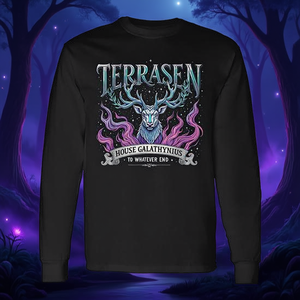 T-shirt à manches longues Terrasen House Galathynius Fantasy Stag - Product Image 3