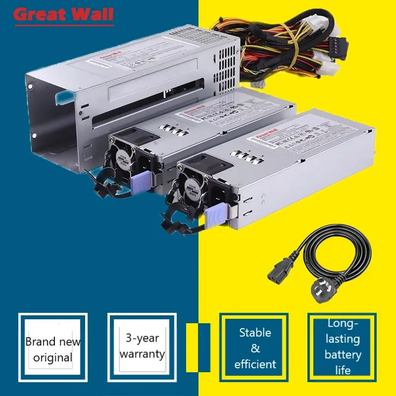 Fonte de energia do servidor Great Wall CRPS 800W Fonte de energia redundante com potência nominal de 1+1 Hot-Swappable