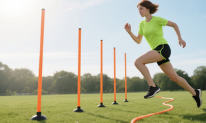 1.5m 야외 훈련 민첩성 극 빨강/노랑/녹색 환경 콘 제품의 내마모성 및 친환경 PVC - Product Image 2