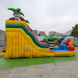 Castillo inflable acuático con tobogán de delfines para niños y adultos, ideal para patios traseros y uso comercial. - Product Image 4