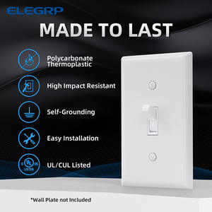 Interruptor de Luz de Palanca de 3 Vías ELEGRP con Certificación UL para Uso Residencial, Interruptor de Palanca de 15 Amperios y 120 V, Reemplazo de Interruptor de Encendido/Apagado de Pared - Product Image 5