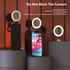 Espejo de maquillaje con luz de relleno de belleza portátil especial para teléfono móvil para Serpentinas de celebridades de Internet y herramienta Selfie - Product Image 5