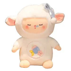 Wholesale Cute Cartoon Sleeping Molespan Plush Doll Children Pillow Following Dreams Sheep Plush Toy