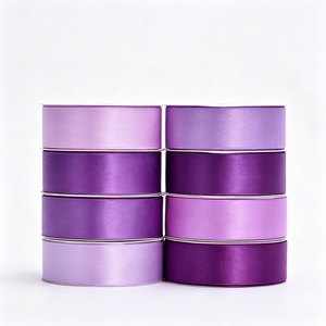 Wholesale Purple Color 30mm Double Side Smooth Satin Ribbon for Gift <b>Box</b> & Craft DIY Making - Product Image 5
