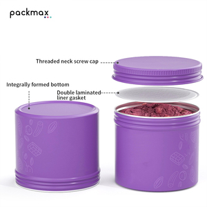 Custom 80-680ml Aluminum <b>Tall</b> Can for Meal Replacement Acai Turmeric Cereal Protein Powder - Food Grade <b>Storage</b> Tin - Product Image 5