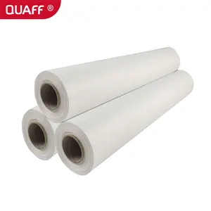 QUAFF, venta al por mayor, rollo de papel de sublimación, 100gsm, secado rápido, 100m, para ropa, camiseta, máquina de prensa de calor