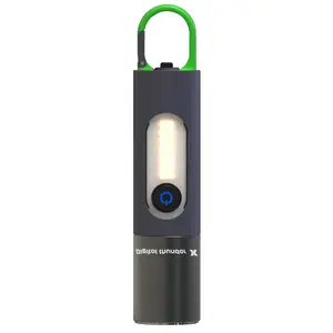 Móc Khóa Đa Năng Ngoài Trời Đèn Cắm Trại Cứu Hộ Khẩn Cấp Đèn Pin LED Chống Nước Sạc USB Đèn Pin Mạnh P50