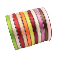 Ruban en satin coloré de 1 cm/10 mm pour la décoration des chaises de mariage, ruban frisé de 1 cm pour flacon de parfum, ruban réfléchissant à 3 points