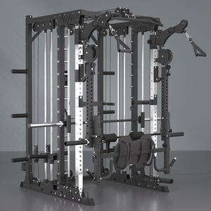 Rack Smith multifonctionnel avec système de <span class=keywords><strong>poulie</strong></span> double, équipement d'entraînement de force commercial, machine Smith, <span class=keywords><strong>cage</strong></span> de puissance - Product Image 2