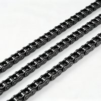 Chaîne à rouleaux simple en acier au manganèse, équivalent ANSI RS140 28A-1, pas de 44,45 mm, haute charge de rupture, pour levage de charges lourdes