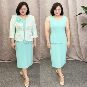 2025 Americans Women Outfits 2 <b>Pc</b> Church Dress <b>Set</b> Ladies Suits - Product Image 2