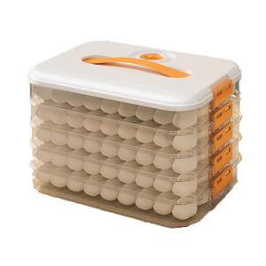 Popular 5-layer Eco-Friendly Lightweight Waterproof 8 Compartment Square Plastic Food <b>Storage</b> Container Stackable <b>Kitchen</b> - Product Image 1