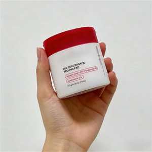 Meilleures ventes Medicubbe <span class=keywords><strong>Red</strong></span> Succinic Acid Panthenol Cotton Pad Exfoliation et apaisement du visage Niacinamide AHA BHA Toner Pad Rouge - Product Image 5