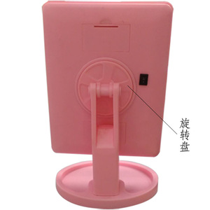 Miroir de maquillage à LED Wanmei, carré, de bureau, à détection tactile, haute définition, avec rangement pour les outils de maquillage - Product Image 5