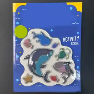 3D Books Buy a Exercise for Ghana Schools Books Reusable Sticker Book for Children Abc for Kids Film Lamination Hard Cover