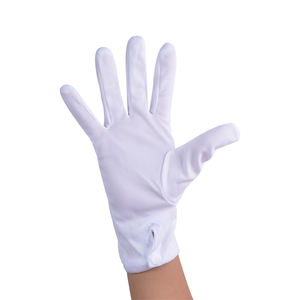 Prix de gros Gants de cérémonie en coton respirant avec bijoux Gant blanc avec bouton - Product Image 3