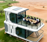 Maison Capsule Spatiale Préfabriquée de Luxe, Structure en Acier Intelligente, Écologique et Étanche pour Villa Privée, Vente en Gros Direct Usine