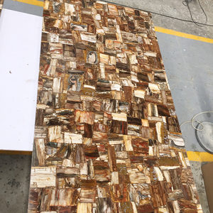 Baldosas de madera petrificada de <span class=keywords><strong>Piedra</strong></span> Fósil de Color marrón <span class=keywords><strong>claro</strong></span> Natural de Villa de lujo - Product Image 5