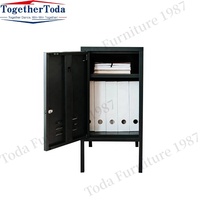 Armoire de rangement domestique à porte unique avec serrure et armoire anti-feu pour bureau à domicile