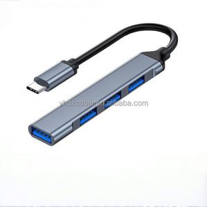 Type-C to <b>USB</b> Splitter Set Hub3.0 1 to 4 <b>USB</b> Multi Port Set Expansion Computer <b>Hub</b> <b>USB</b> Extender - Product Image 1