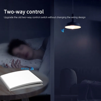 Commutateur de minuterie d'éclairage mural intelligent Alexa Google Home Assistant Interrupteurs étanches sans fil Tuya Wifi