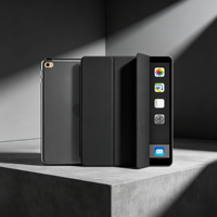 Housse de tablette en cuir magnétique détachable et fine, compatible avec iPad Mini 4, étui de protection avec support pliable à trois volets