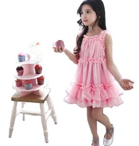 Venta al por mayor en línea Lovely Design Party Chiffon Princess Children Girl Dress - Product Image 2
