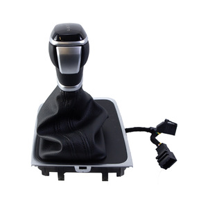 Volkswagen Car Gear <b>Knob</b> Black Leather Ergonomic <b>Shift</b> Lever QZXN-D105 Automatic Transmission Accessory - Product Image 3