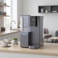Distributeurs d'eau de bureau haut de gamme à filtration 5 étapes, 100G, sans risque de fuite d'eau, machine de purification d'eau RO autonettoyante