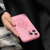 À la mode Marque Croix Coeur En Cuir 16 Pro Max Téléphone Cas Apple 12 13 14 15 Plus Shell Croix Couverture Complète En Vrac En Gros