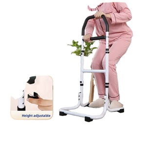 Barandillas de Cama para Adultos Mayores con Bolsillo de Almacenamiento, Barras de Agarre Dobles, Altura Ajustable - Product Image 4