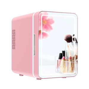 Petit Mini Réfrigérateur Rose Personnalisé <span class=keywords><strong>4L</strong></span> Réfrigérateur Cosmétique Portable de Maquillage Réfrigérateur de Beauté avec Miroir LED - Product Image 4