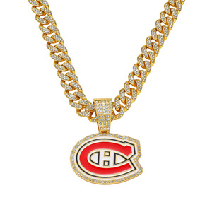 Collar con Colgante de Logotipo de Equipo con Diseño Innovador, Estilo Hiphop, para Hombre, Joyería de Moda, Venta al Por Mayor - Product Image 6