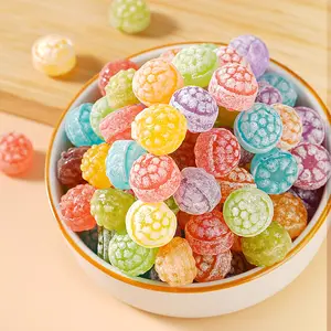Best-selling Custom Logo Factory Mini Individually Packaged Halal Fruit-flavored Candy Extreme Sour Ball Hard Candy For Kids